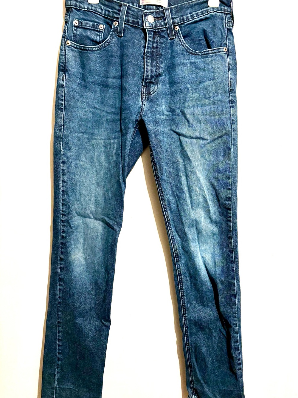 Levi's Straight Leg Mid Blue Denim Jeans